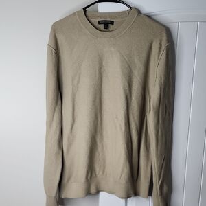 Banana Republic Tan Crewneck Sweater Soft Knit Classic